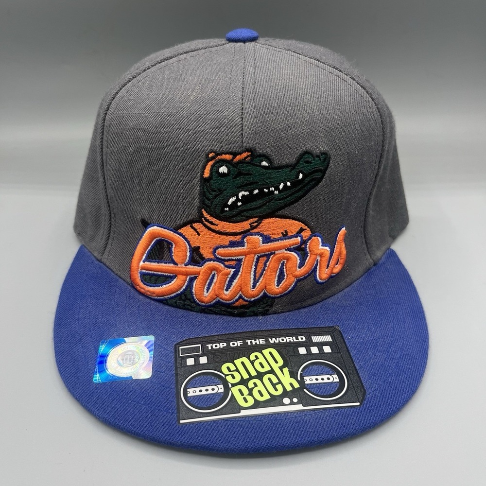 VTG Florida Gators Embroidered Top Of The World Snapback Wool Acrylic Hat Cap